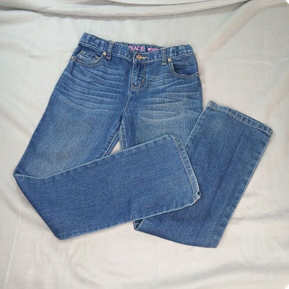The Children's Place Bootcut Jeans Adjustable Waist Stretch Pockets Girls sz: 12 - Picture 2 of 8